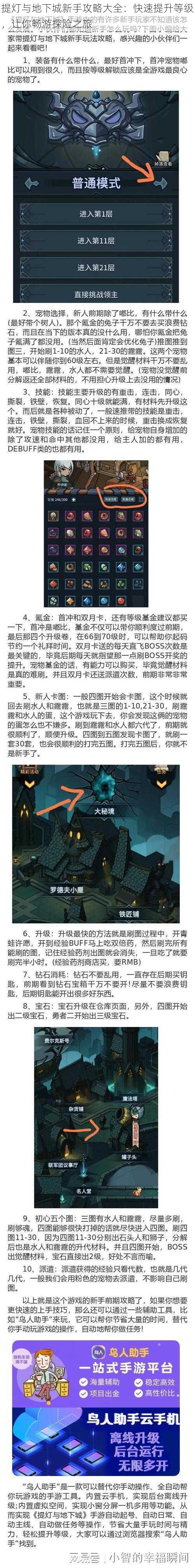 提灯与地下城新手攻略大全:快速提升等级,让你畅游探险之旅