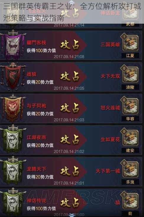 三国群英传霸王之业:全方位解析攻打城池策略与实战指南