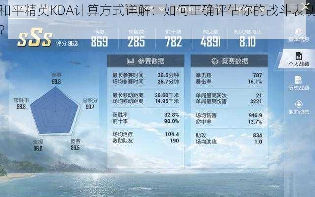 和平精英KDA计算方式详解:如何正确评估你的战斗表现?