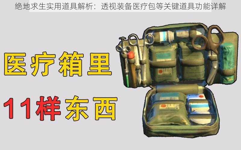 绝地求生实用道具解析:透视装备医疗包等关键道具功能详解