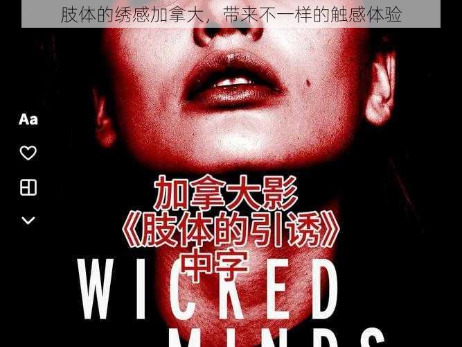 肢体的绣感加拿大,带来不一样的触感体验
