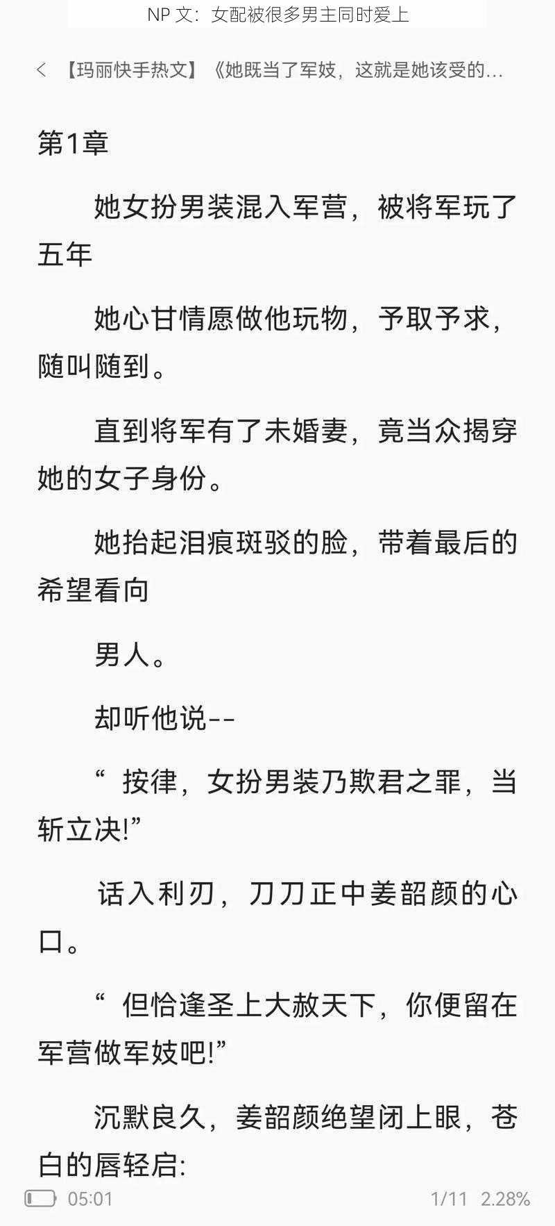 NP 文:女配被很多男主同时爱上