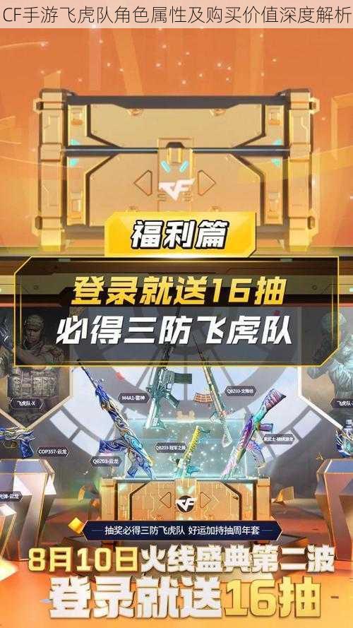 CF手游飞虎队角色属性及购买价值深度解析