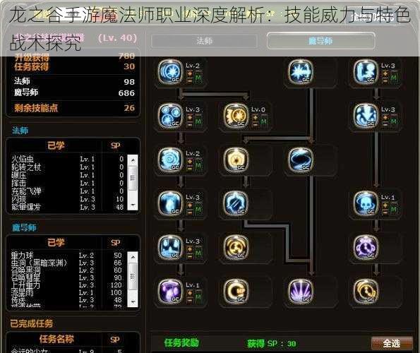 龙之谷手游魔法师职业深度解析:技能威力与特色战术探究