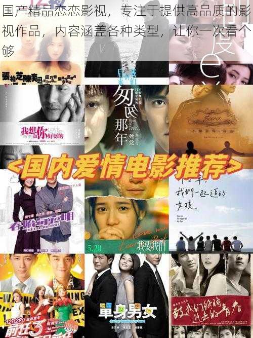 国产精品恋恋影视，专注于提供高品质的影视作品，内容涵盖各种类型，让你一次看个够