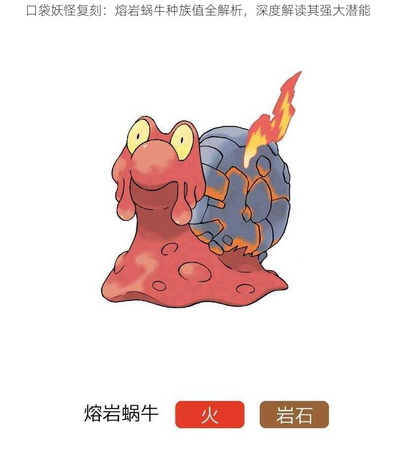 口袋妖怪复刻:熔岩蜗牛种族值全解析,深度解读其强大潜能