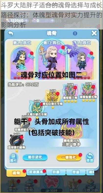 斗罗大陆胖子适合的魂骨选择与成长路径探讨:体魄型魂骨对实力提升的影响分析