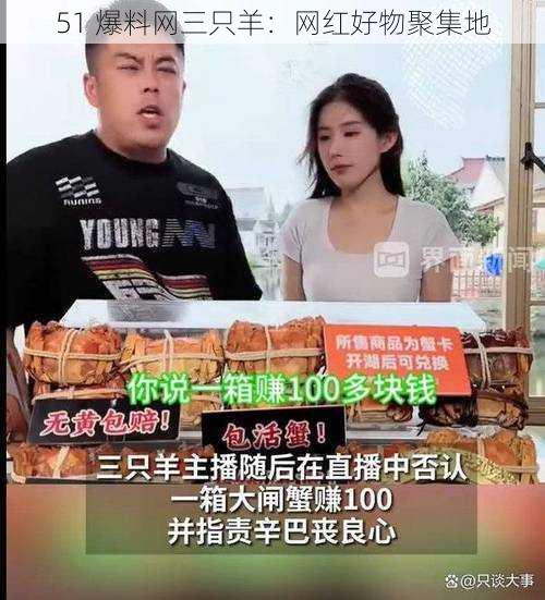 51 爆料网三只羊:网红好物聚集地