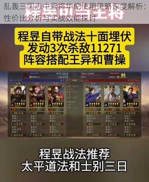 乱轰三国志中紫将华佗使用策略深度解析:性价比分析与实战效能探讨