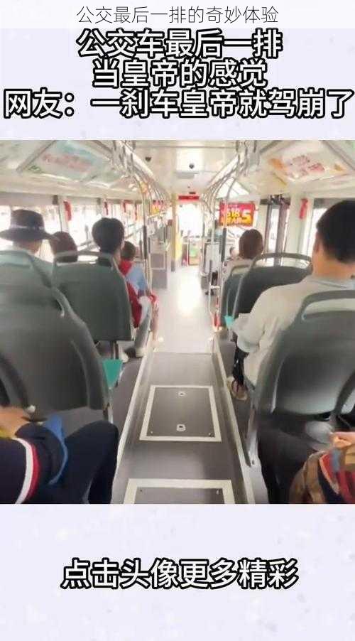 公交最后一排的奇妙体验