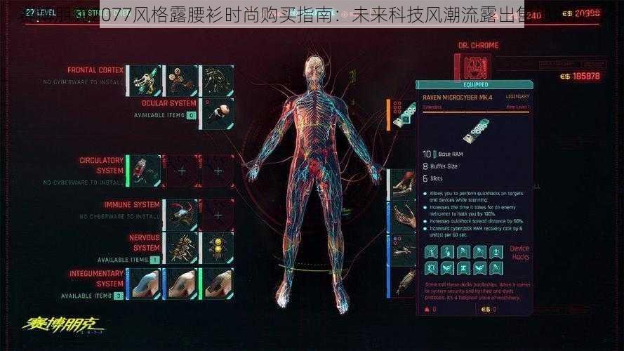 赛博朋克2077风格露腰衫时尚购买指南:未来科技风潮流露出售地点探寻