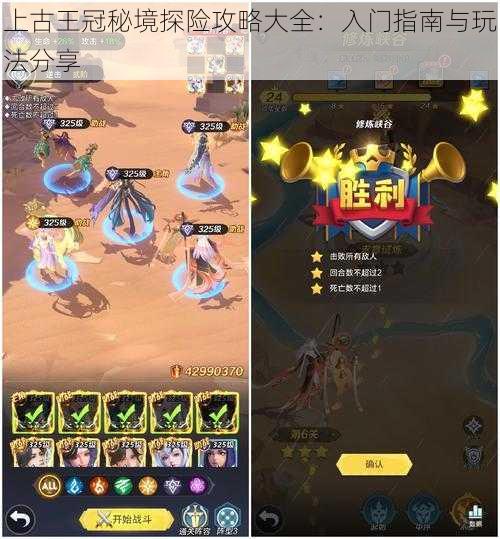 上古王冠秘境探险攻略大全:入门指南与玩法分享