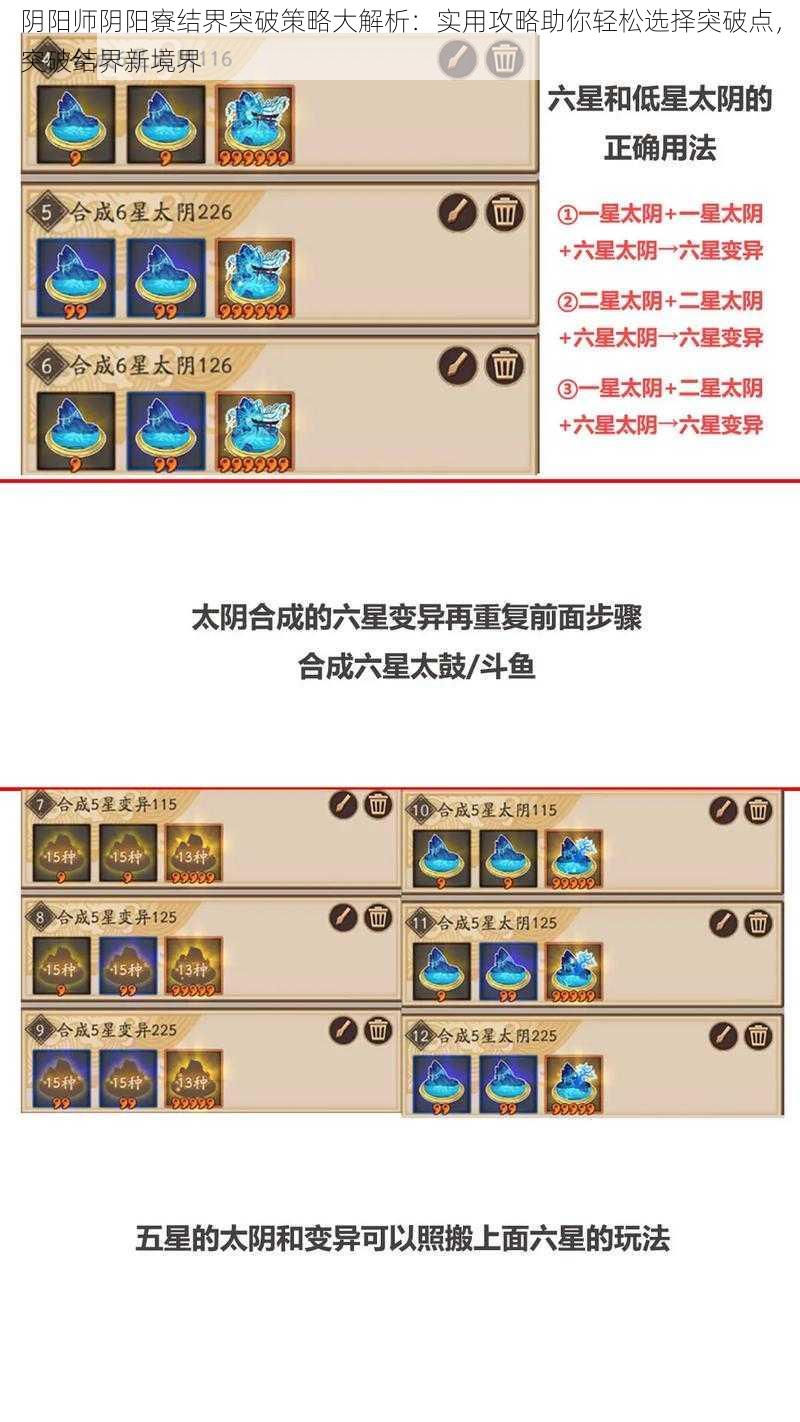 阴阳师阴阳寮结界突破策略大解析:实用攻略助你轻松选择突破点,突破结界新境界