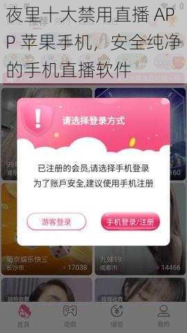 夜里十大禁用直播 APP 苹果手机,安全纯净的手机直播软件