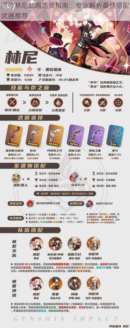 原神林尼武器选择指南:专业解析最佳搭配武器推荐