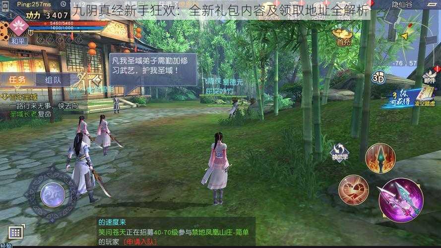 九阴真经新手狂欢:全新礼包内容及领取地址全解析