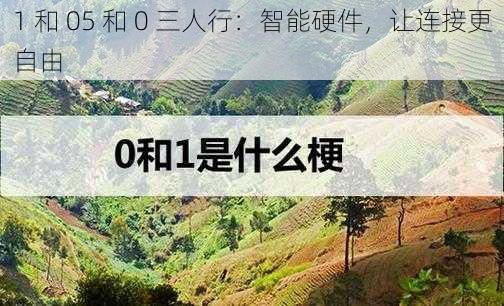 1 和 05 和 0 三人行:智能硬件,让连接更自由