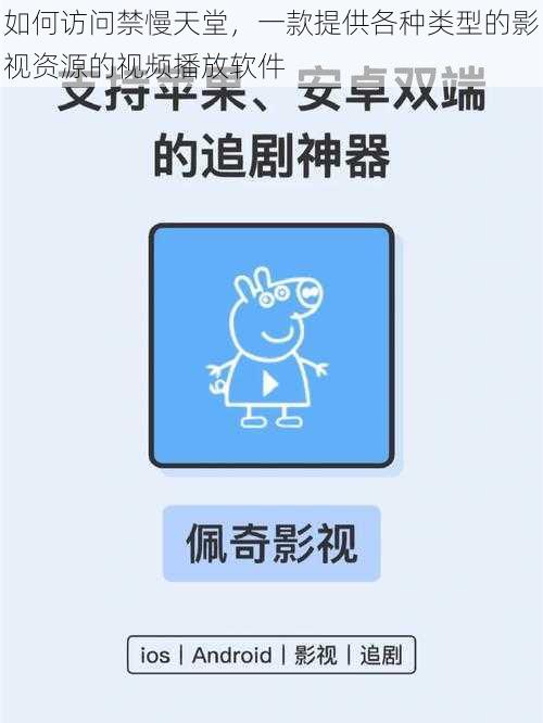 如何访问禁慢天堂,一款提供各种类型的影视资源的视频播放软件