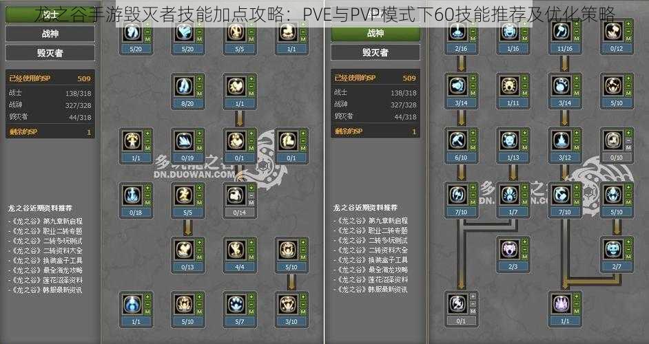 龙之谷手游毁灭者技能加点攻略:PVE与PVP模式下60技能推荐及优化策略
