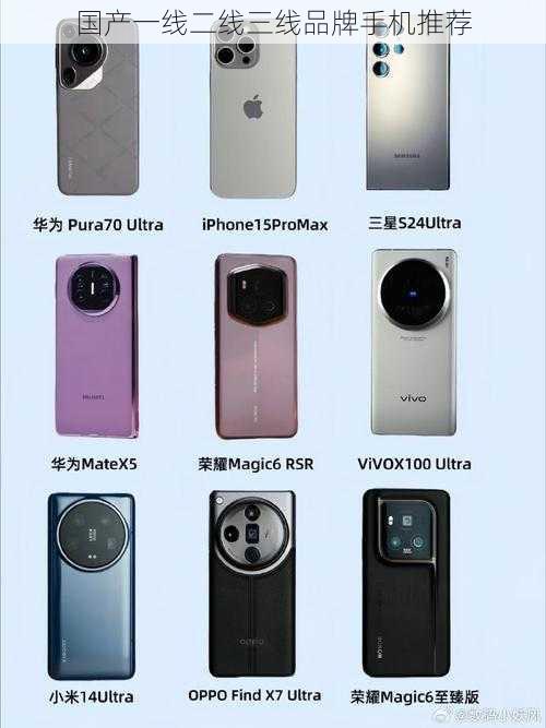 国产一线二线三线品牌手机推荐