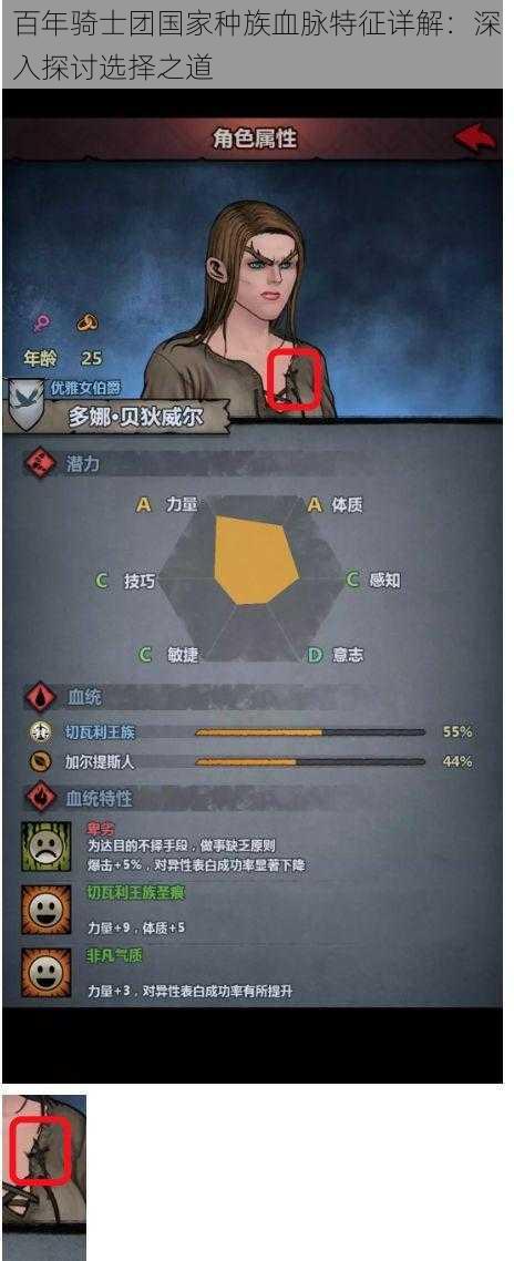 百年骑士团国家种族血脉特征详解:深入探讨选择之道