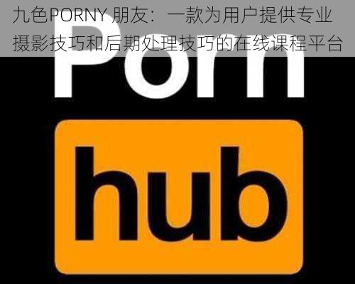 九色PORNY 朋友:一款为用户提供专业摄影技巧和后期处理技巧的在线课程平台