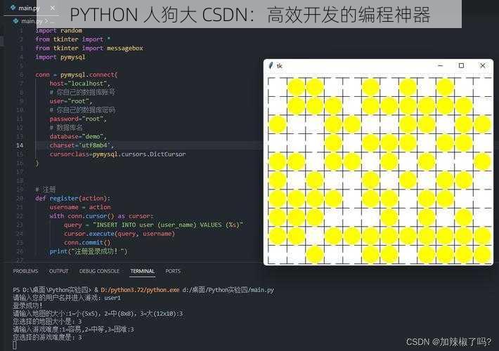 PYTHON 人狗大 CSDN:高效开发的编程神器