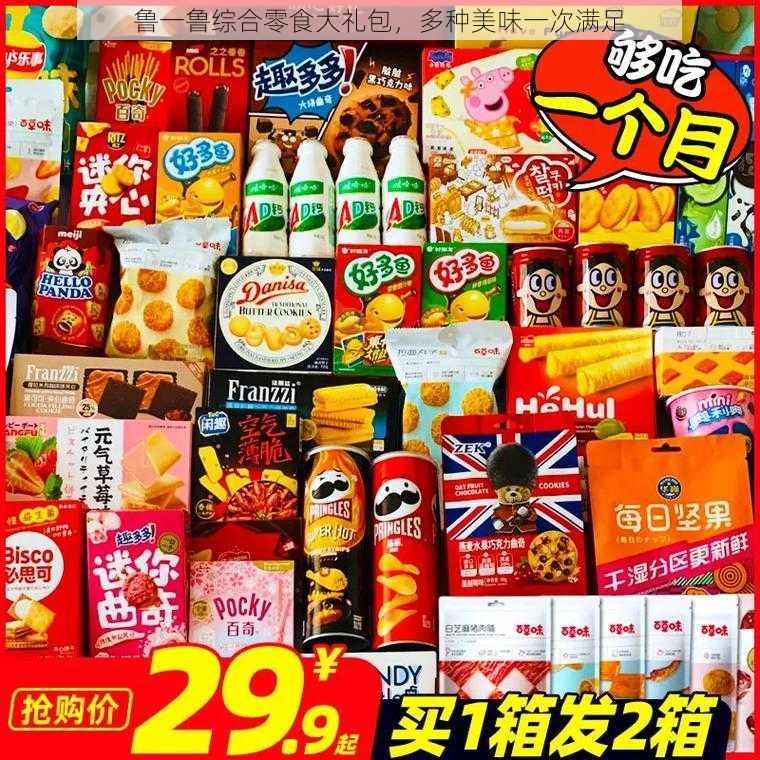 鲁一鲁综合零食大礼包,多种美味一次满足
