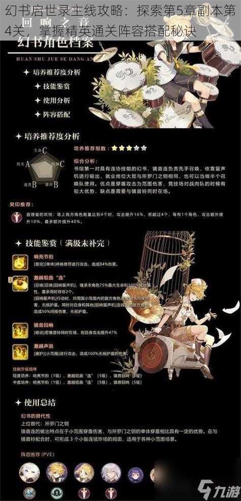幻书启世录主线攻略:探索第5章副本第4关,掌握精英通关阵容搭配秘诀