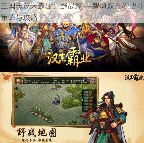 三国志汉末霸业:野战篇——智勇双全的战斗策略与攻略