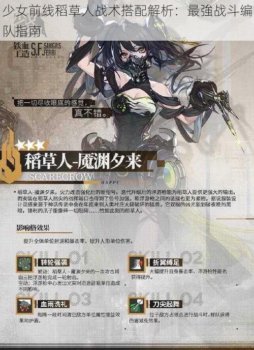 少女前线稻草人战术搭配解析:最強战斗编队指南