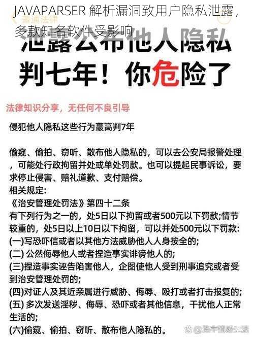 JAVAPARSER 解析漏洞致用户隐私泄露,多款知名软件受影响