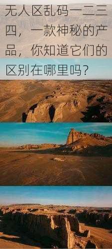 无人区乱码一二三四,一款神秘的产品,你知道它们的区别在哪里吗?