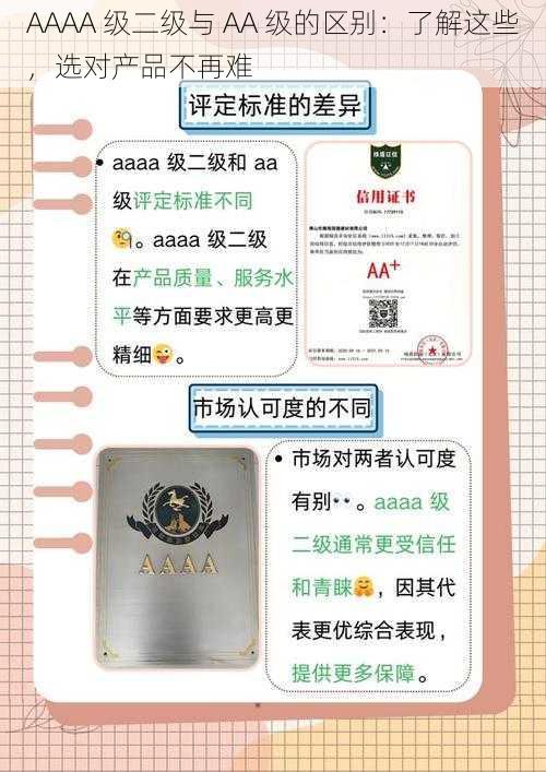 AAAA 级二级与 AA 级的区别:了解这些,选对产品不再难