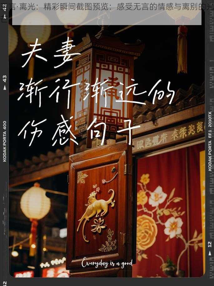 玉言·离光:精彩瞬间截图预览:感受无言的情感与离别的光芒