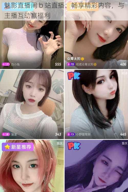 魅影直播间 b 站直播:畅享精彩内容,与主播互动赢福利
