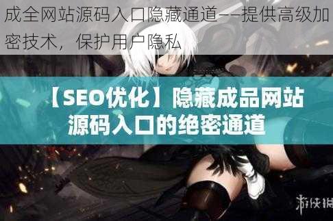 成全网站源码入口隐藏通道——提供高级加密技术,保护用户隐私