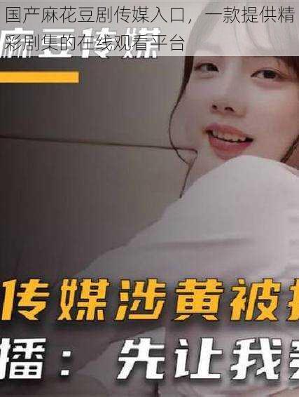 国产麻花豆剧传媒入口,一款提供精彩剧集的在线观看平台