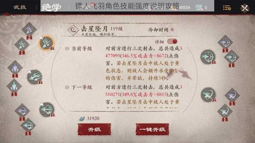 镖人飞羽角色技能强度说明攻略