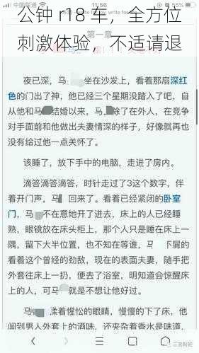 公钟 r18 车,全方位刺激体验,不适请退