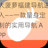 大菠萝福建导航进入——一款量身定制的实用导航 APP