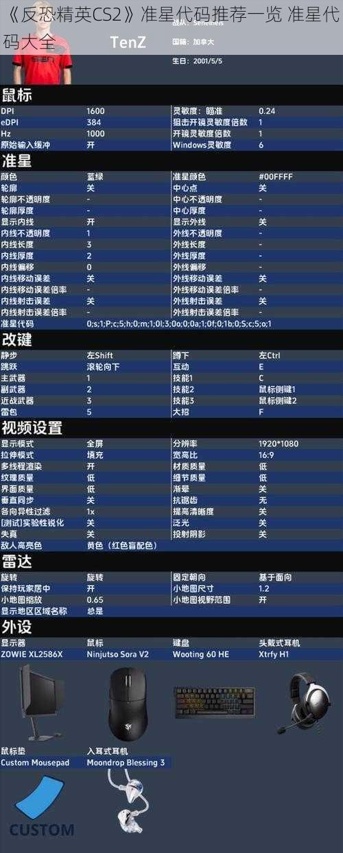 《反恐精英CS2》准星代码推荐一览 准星代码大全