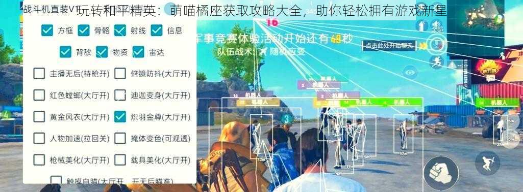 玩转和平精英:萌喵橘座获取攻略大全,助你轻松拥有游戏新星