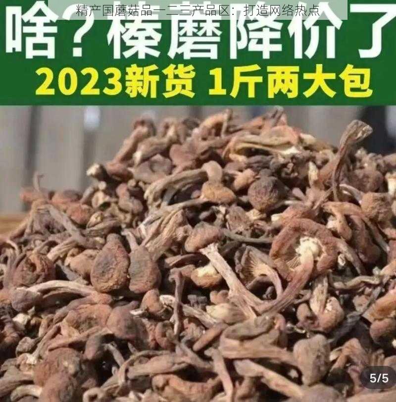 精产国蘑菇品一二三产品区:打造网络热点