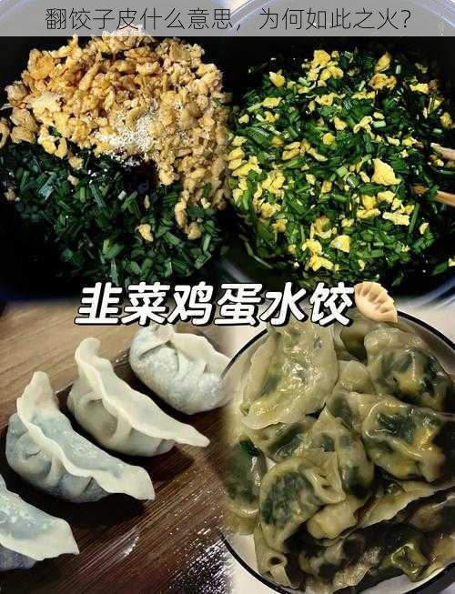翻饺子皮什么意思,为何如此之火?
