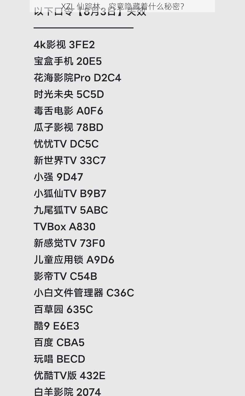 XZL 仙踪林,究竟隐藏着什么秘密?