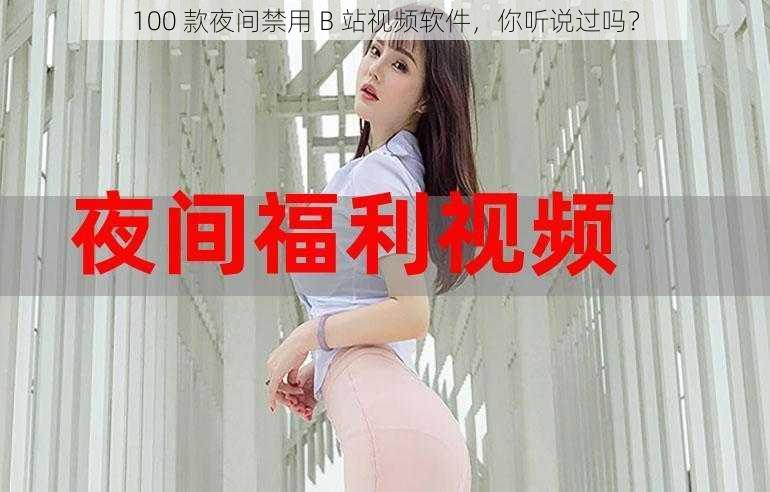 100 款夜间禁用 B 站视频软件,你听说过吗?