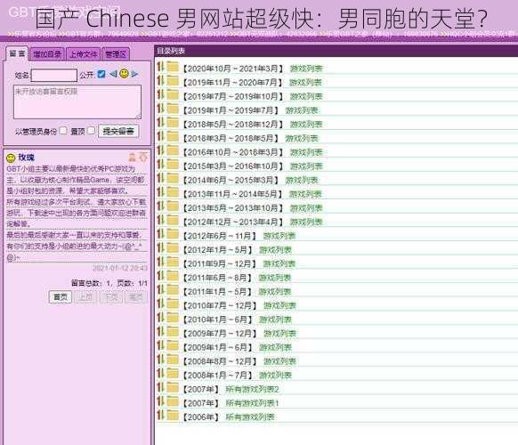 国产 Chinese 男网站超级快:男同胞的天堂?