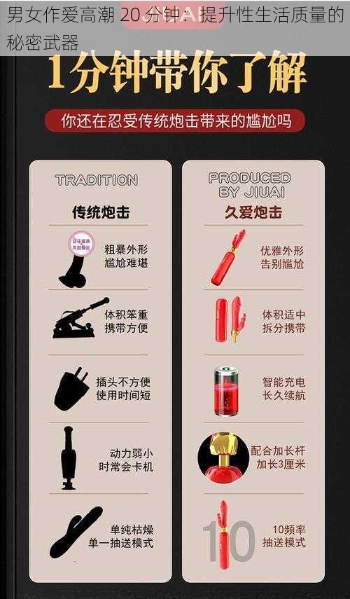 男女作爱高潮 20 分钟:提升性生活质量的秘密武器