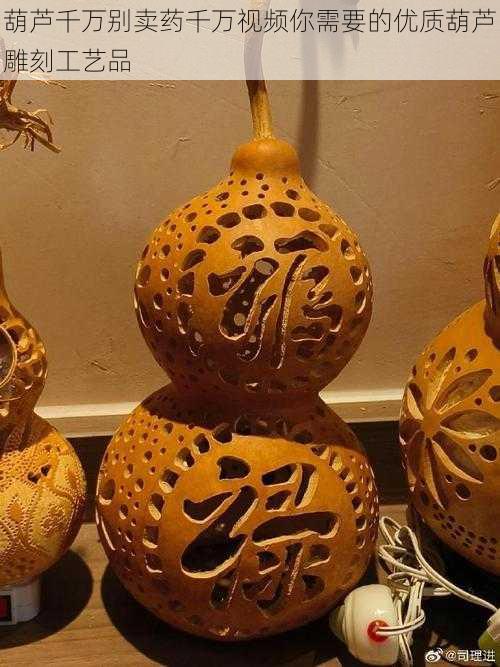 葫芦千万别卖药千万视频你需要的优质葫芦雕刻工艺品